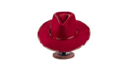 Handcrafted Boho Red Moon Hat