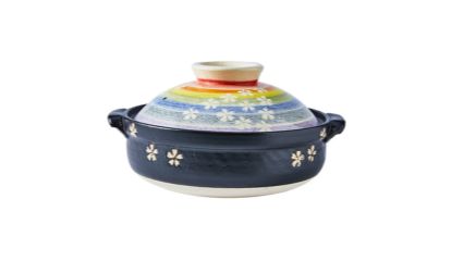 Cherry Blossom Style “Banko” Clay Cooking Pot