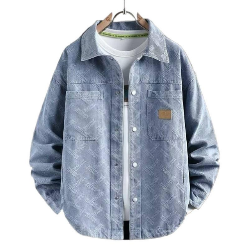 urn-down Collar Denim Jacket,